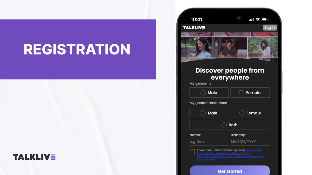 Talkiv Login and Sign Up